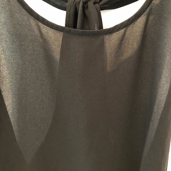 BB Dakota Black Racer Back Sheer Tank Top sz Large - Picture 6 of 6